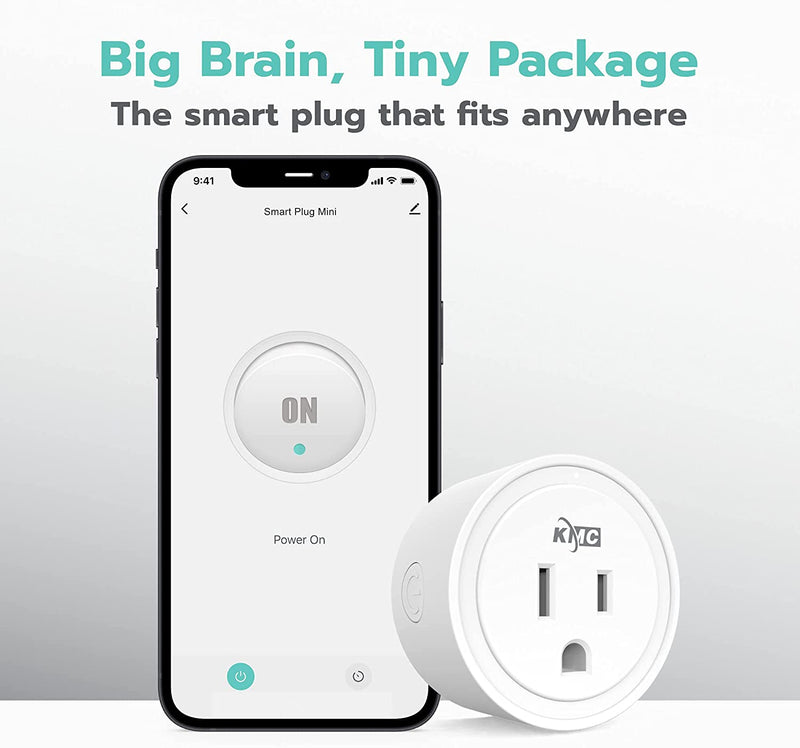 Smart Plug Mini 4-Pack, Wi-Fi Outlets for Smart Home, Remote Control Lights and Devices from Anywhere, ETL Certified, Works with Alexa, Google Home