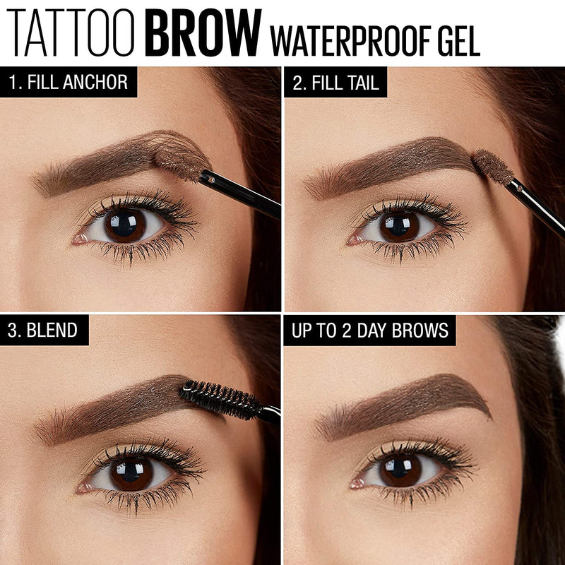 Maybelline Tattoo Studio Longwear Waterproof Eyebrow Gel Makeup