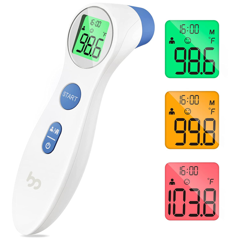 Touchless Thermometer for Adults Famidoc Non Contact Infrared Thermometer  for Kids and Baby No Touch Infrared Forehead Thermometer for Fever Smart  Temperature with Digital LCD Display Instant Results