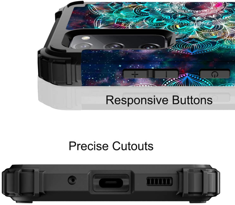 Galaxy S20 FE 5G Case, Heavy Duty Shockproof Protection Soft Silicone Rub