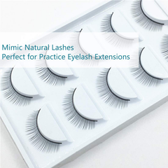 25 Pairs Practice Lashes for Eyelash Extensions, Training Lashes Practice Eyelashes