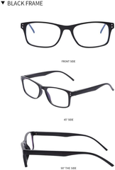 5-Packs Reading Glasses Blue Light Blocking, Women Men Spring Hinge Eyeglasses an