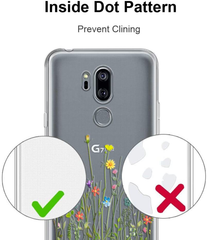 Case Compatible with LG G7 Thinq Case Clear with Design Soft TPU Shock Abso