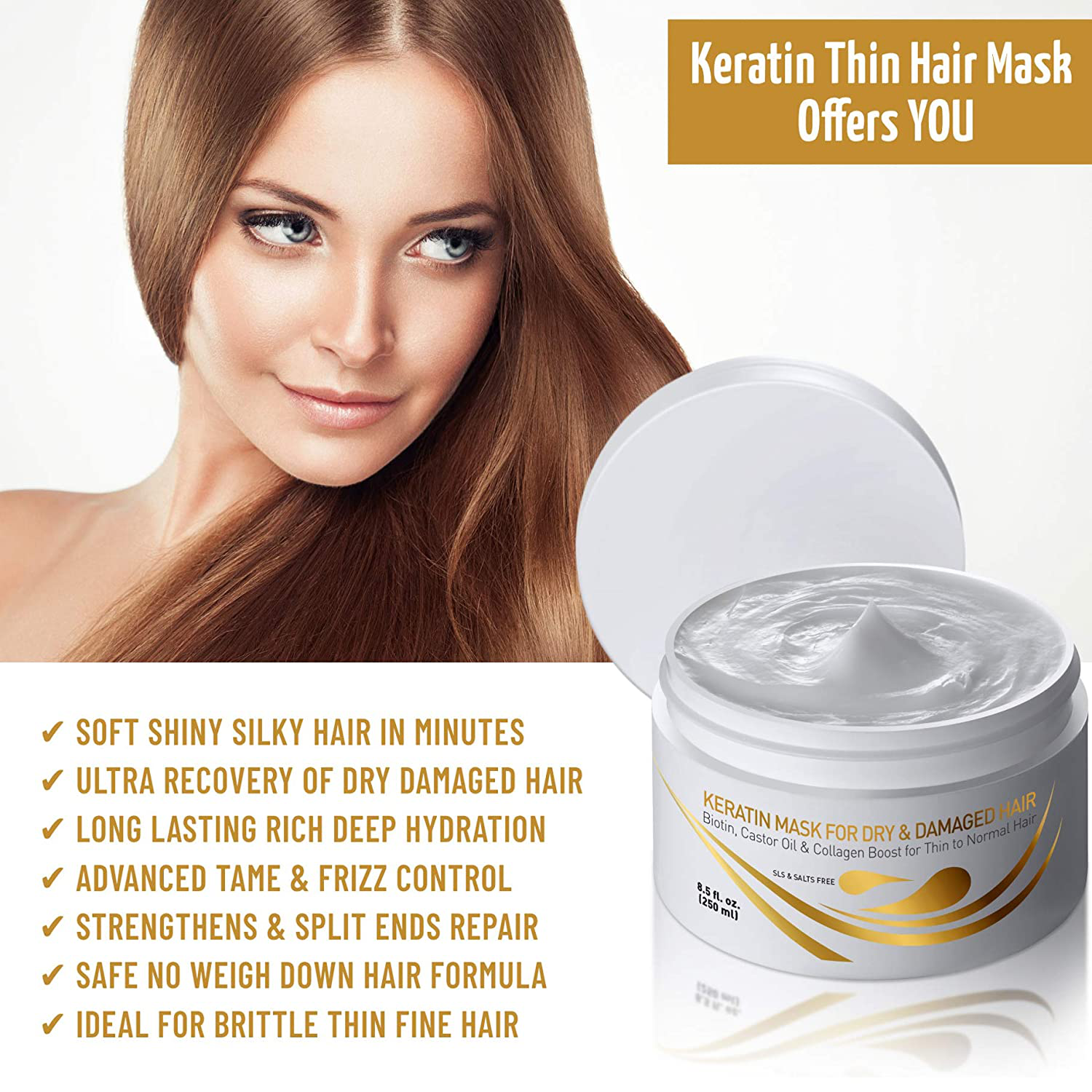 Items under 1 Deep Conditioning Hair Mask Keratin Repair New