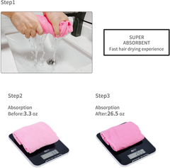 Prohomtex Microfiber Hair Towel Wrap, Set of 2(10