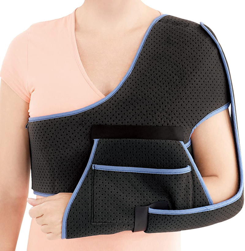 Arm Sling Shoulder Brace, Men & Women - Immobilizer for Injury Support, Pain Relief for AC Joint, Rotator Cuff Torn, Medical Sling, Dislocated & Surgery (Large)