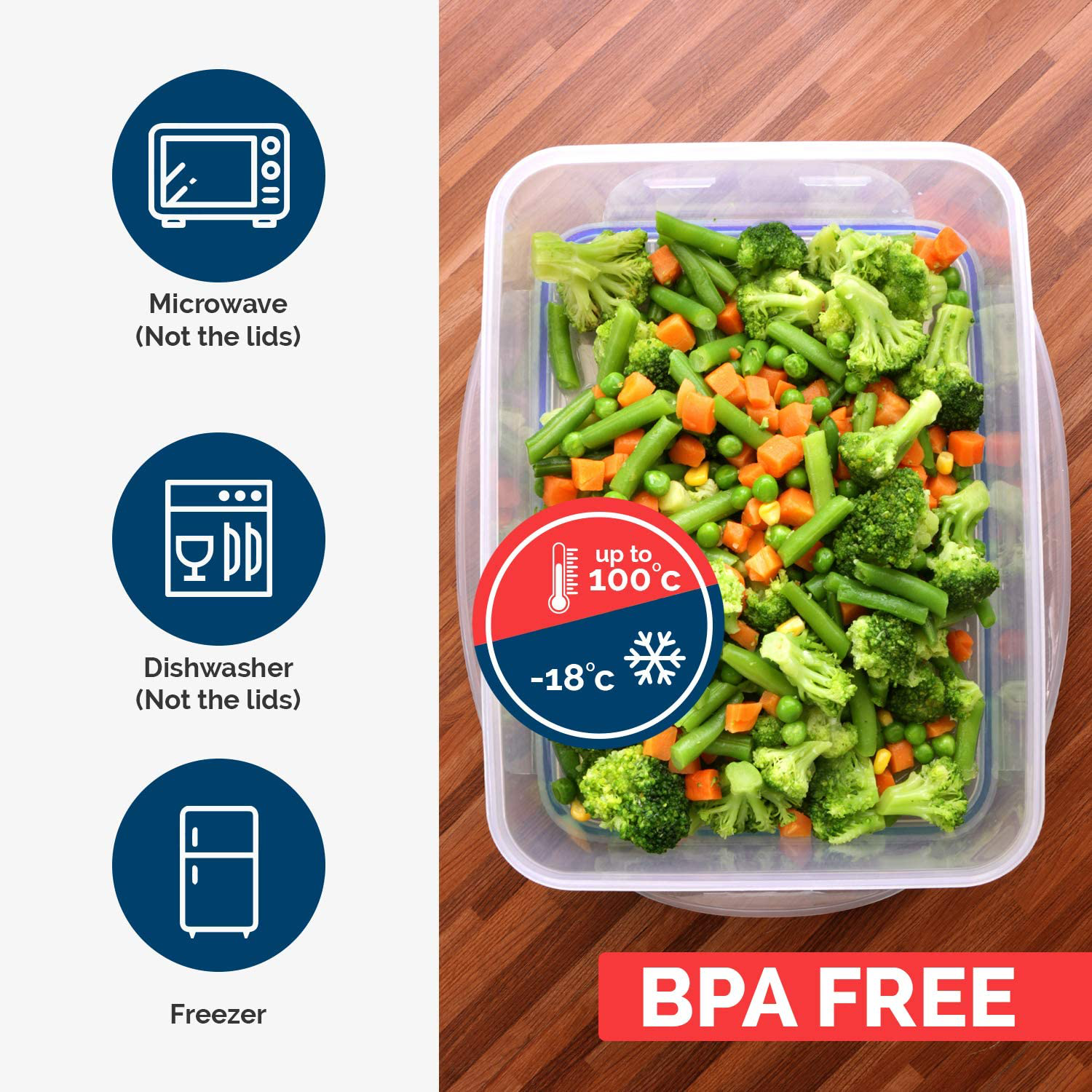 NEW [18 Piece] Meal Prep Containers for Food Storage , BPA Free