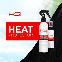 HSI PROFESSIONAL Heat Hair Protector & Conditioner | Flat Iron & Hot Blow Dry Thermal Guard | with Argan Oil & Vitamins | Made in the USA (8Oz)