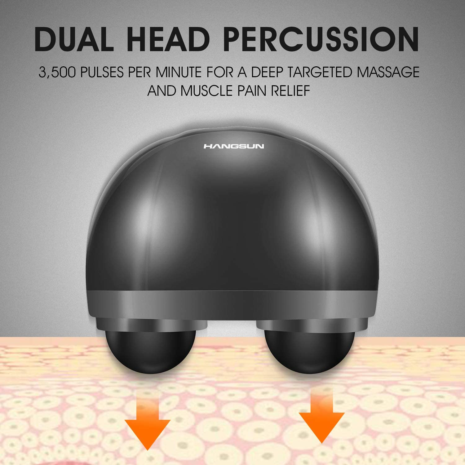 Electric Handheld Back Massager Full Body Deep Tissue Percussion Pain Relief