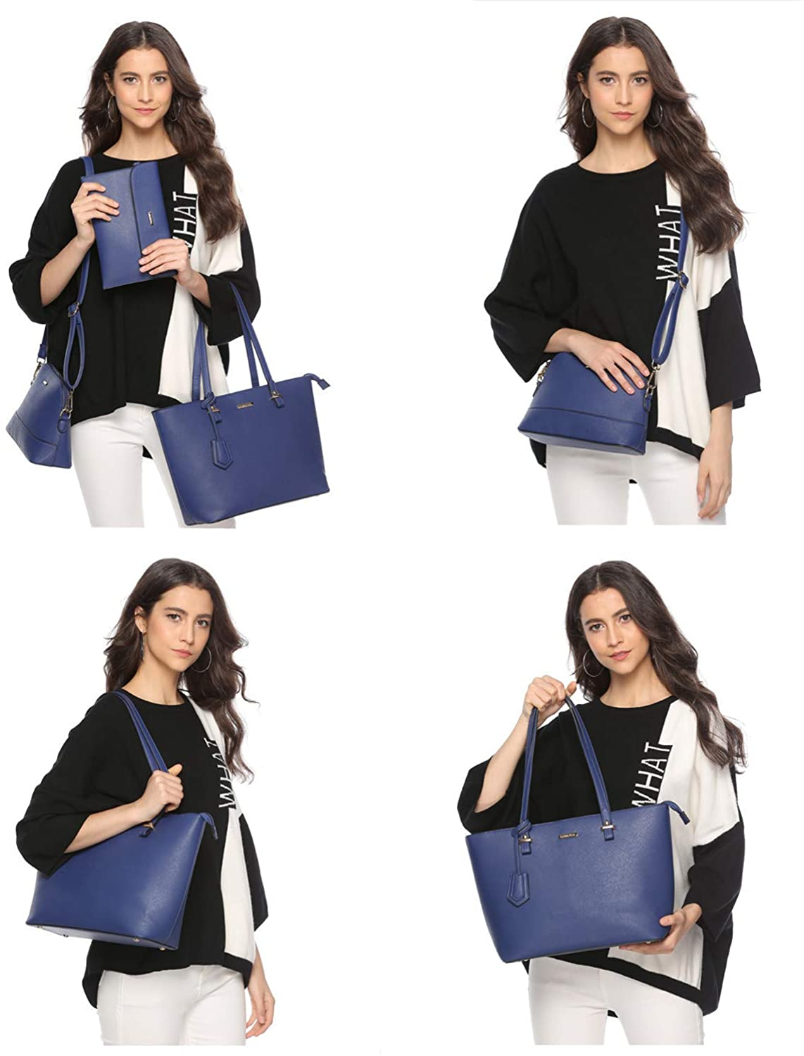 Tan Clutch|luxury 6-piece Crocodile Patent Leather Handbag Set For Women -  Versatile Shoulder & Crossbody Bags