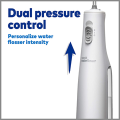 Waterpik Cordless Water Flosser, Battery Operated & Portable for Travel & Home, ADA Accepted Cordless Express, White WF-02