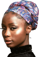 Hair Wraps for Women - African Hair Scarf Jersey - Long, Soft & Breathable Turban Tie Headwrap for Natural Hair