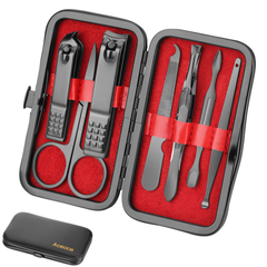 Manicure Set Personal Care - Nail Clipper Kit Luxury Manicure 8 in 1 Professional Pedicure Set Grooming Kit Gift for Men Husband Boyfriend Parents Women Elder Patient Nail Care