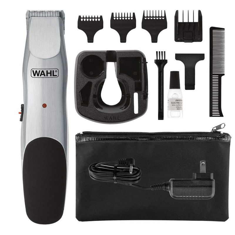 Wahl Groomsman Corded or Cordless Beard Trimmer for Men - Rechargeable Grooming Kit for Facial Hair - Hair Clipper, Shaver, & Groomer - Model 9918-6171