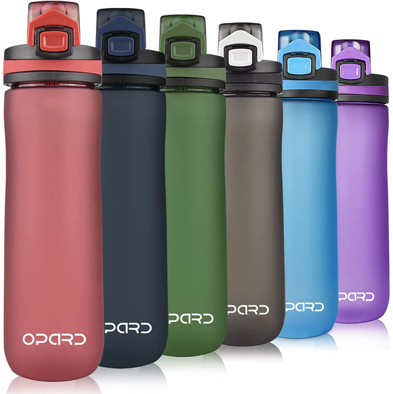 Sports Water Bottle, 20 Oz BPA Free Non-Toxic Tritan Plastic Water Bottle with Leak Proof Flip Top Lid for Gym Yoga Fitness Camping