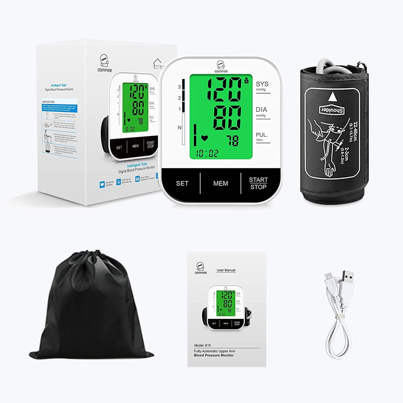 Comfier Intelligent type Arm Blood Pressure Monitor & Irregular Heartbeat Detector