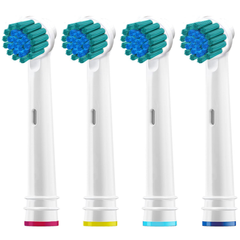 Replacement Brush Heads Compatible with Oral B- Sensitive Gum Care Electric Toothbrush Heads - Pk of 4 Generic Brushes Refill for Oralb Braun
