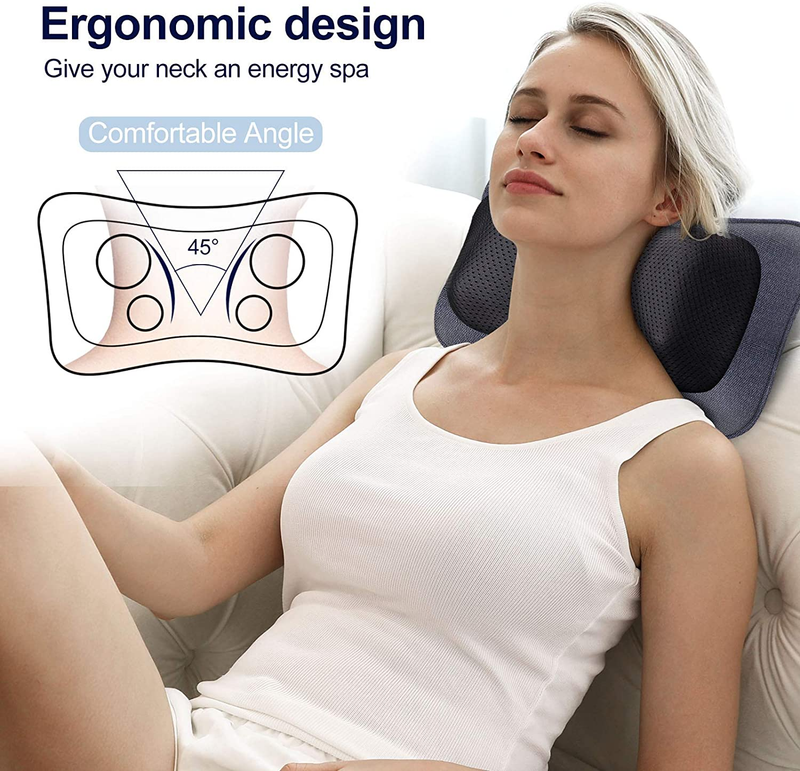 Back Massager with Heat, Electric Massager for Neck and Lower Back