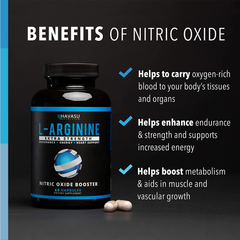 Havasu Nutritionl-Arginine | Endurance and Circulation Booster with Nitric Oxide, 60 Caps
