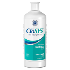 Closys Sensitive Mouthwash, 32 Ounce, Gentle Mint,