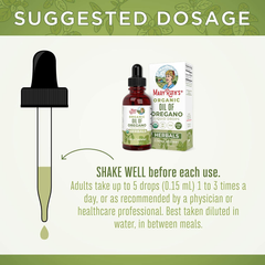 Oregano Oil Drops | 6 Month Supply | USDA Organic Oil of Oregano Liquid | Herbal Blend for Immune Support | Digestive Health | Overall Health | Vegan | Sugar Free | Non-Gmo | 1 Fl Oz