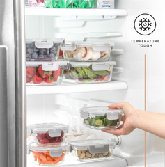 24Pc Glass Storage Containers with Lids. 12 Airtight, Freezer Safe Food Storage Containers, Pantry Kitchen Storage Containers, Glass Meal Prep Container for Lunch