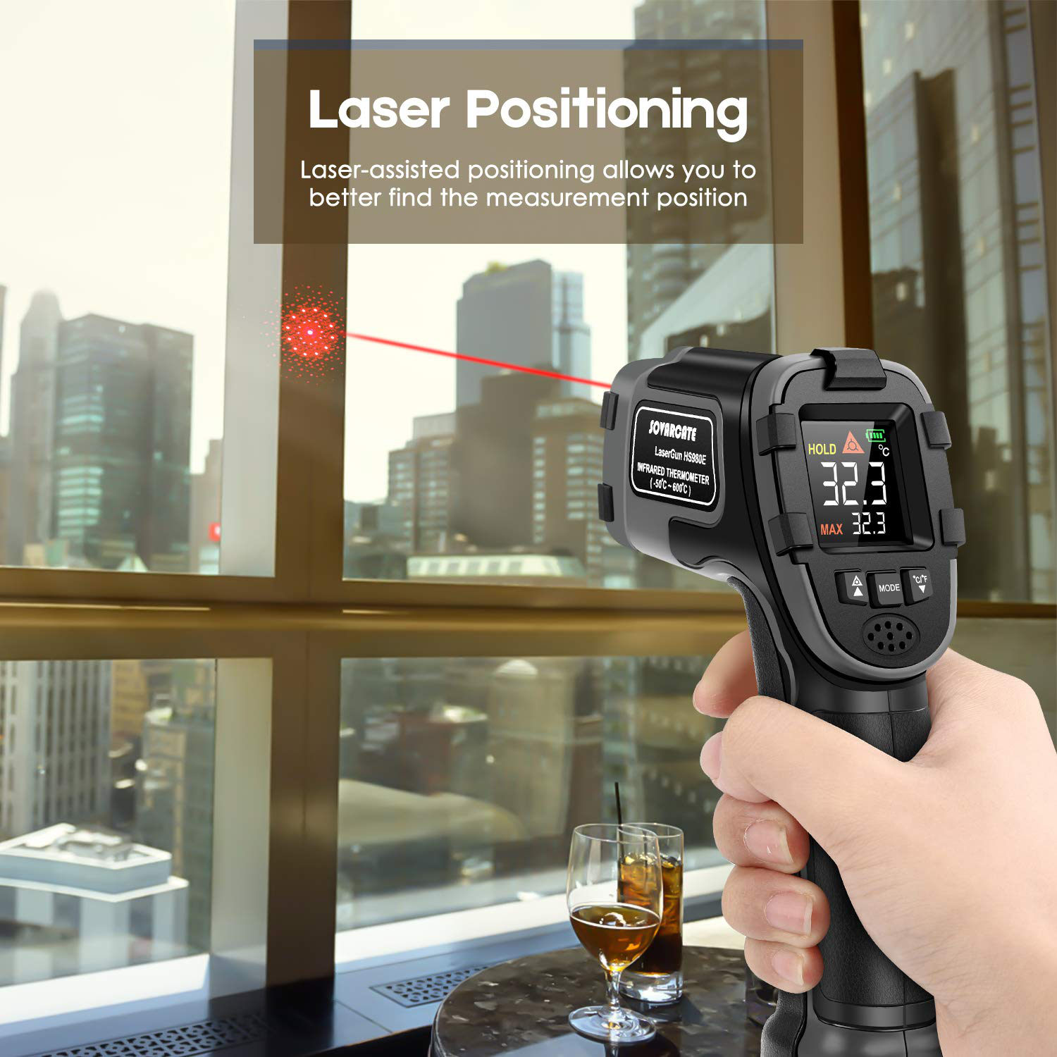 Digital Infrared Thermometer Temperature Gun Laser IR Cooking Oven