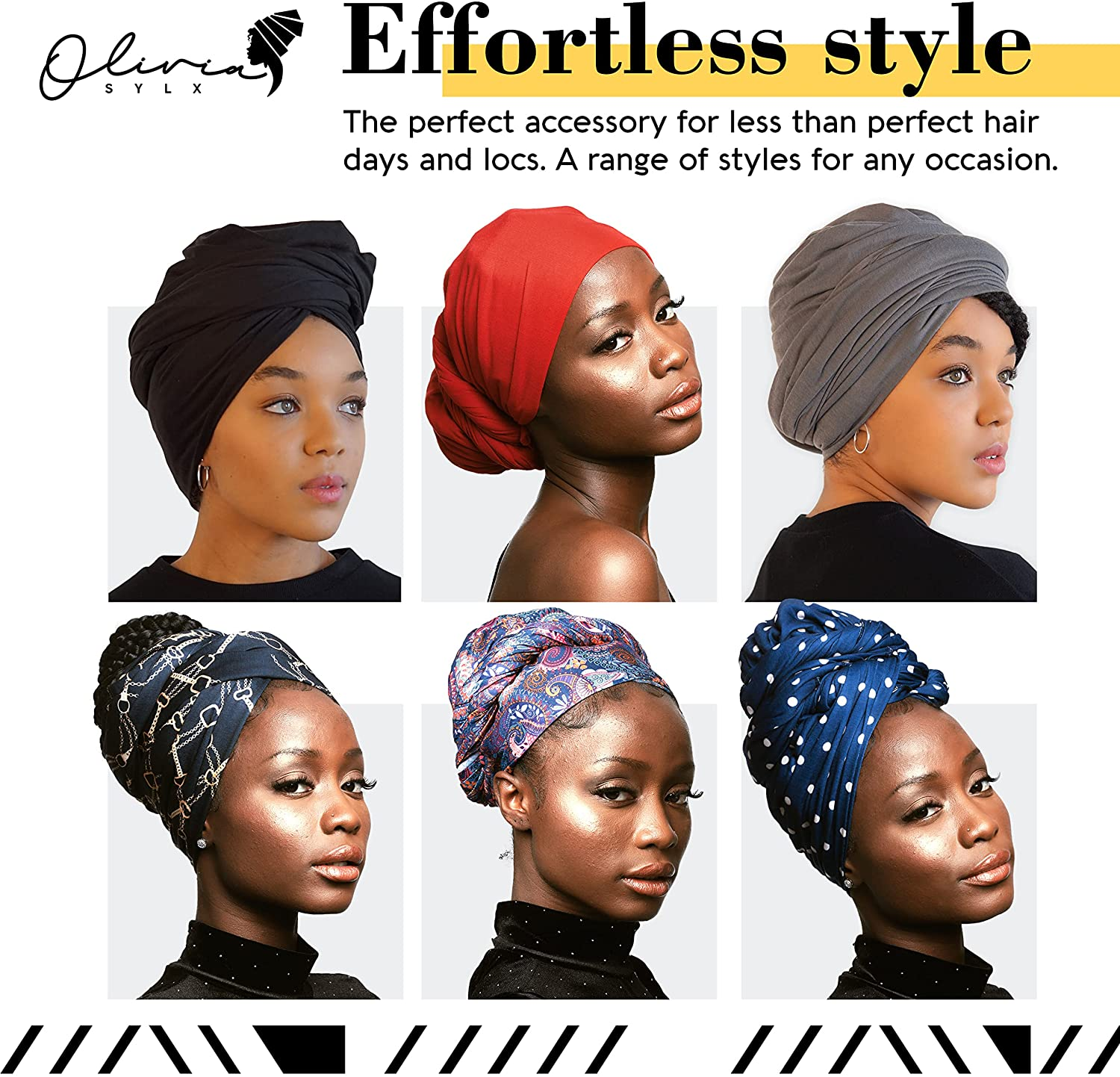 Ultra Soft Hair Wrap for Women Long Breathable Jersey Head Scarf