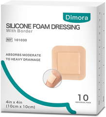 Silicone Foam Dressing with Border Adhesive 4