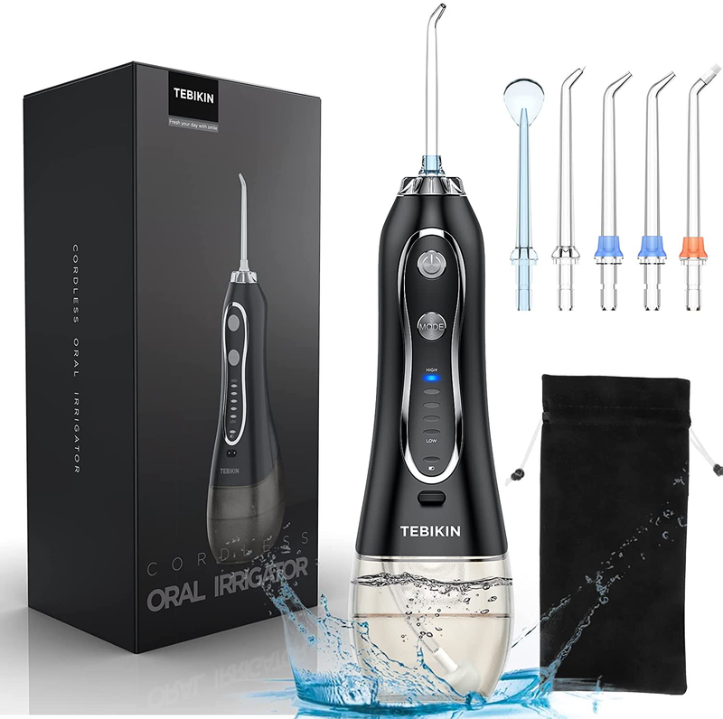 Cordless Water Flosser, Portable Dental Professional  Waterproof, 300ML for Home, Travel