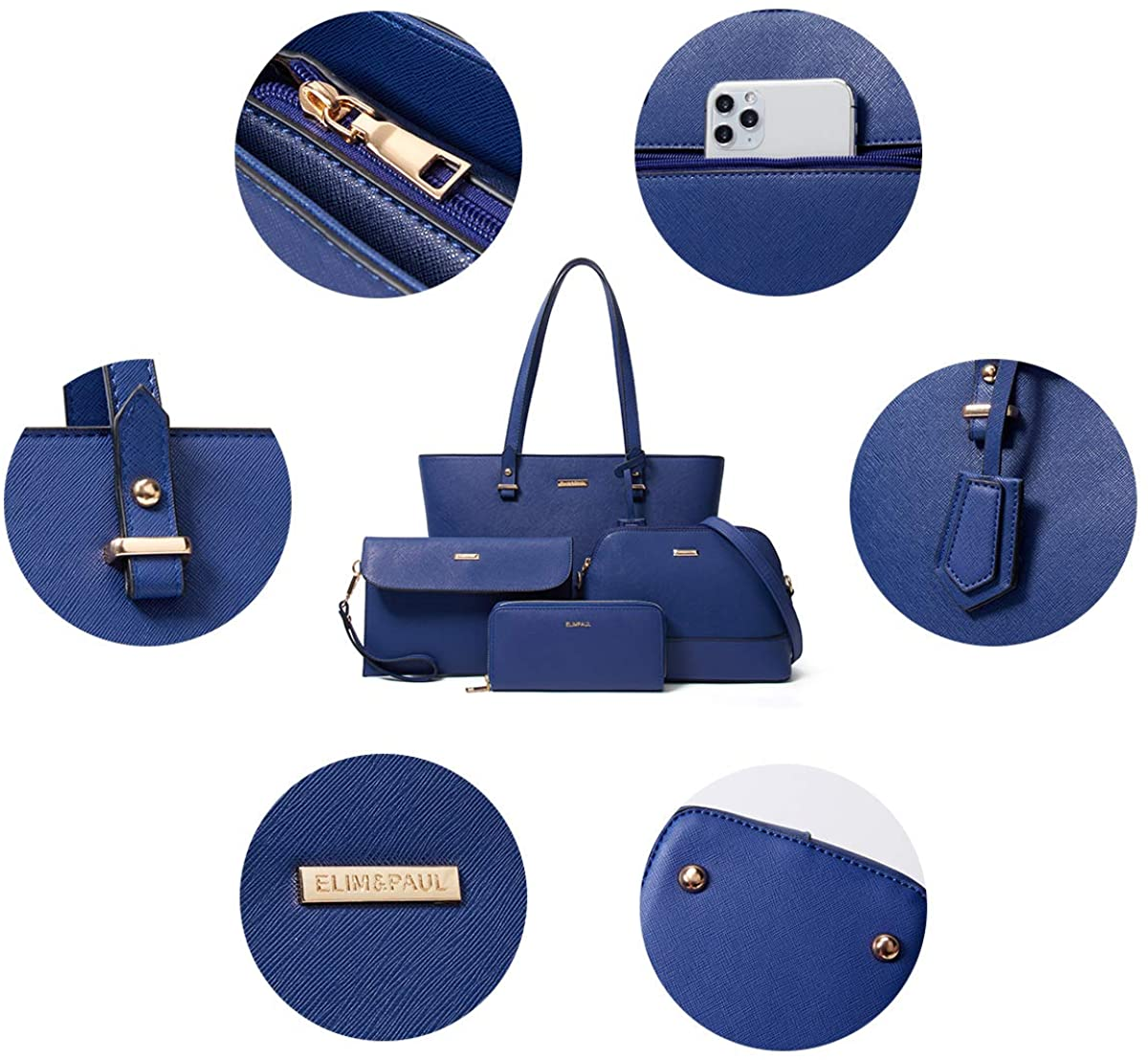 2pc Set Women PU Leather Handbags Shoulder Bags Tote Messenger Bag Satchel  Purse | eBay