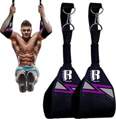 Ab Straps for Pull up Bar, Ab Sling Strap for Hanging, Ab Straps Hanging Abdominal Workout, Knee up Ab Straps - Pull up Straps & Ab Hanging Straps 