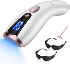 Home Hair Removal for Women & Men, Upgraded to 999,999 Flashes Laser Hair Removal, Permanent Painless Hair Removal Device for Facial Whole Body