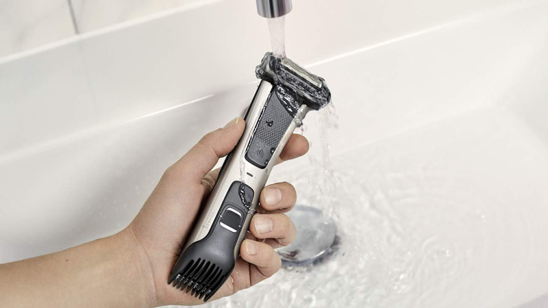 Philips Norelco Bodygroom Series 7000, Showerproof Dual-Sided Body Trimmer and Shaver for Men, BG7030/49