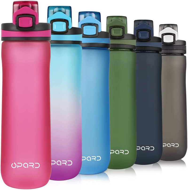Sports Water Bottle, 20 Oz BPA Free Non-Toxic Tritan Plastic Water Bottle with Leak Proof Flip Top Lid for Gym Yoga Fitness Camping