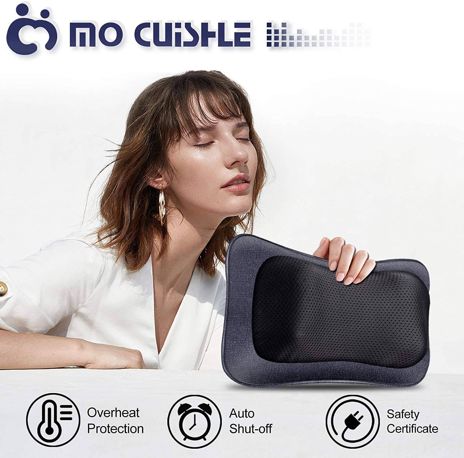 MoCuishle Shiatsu Neck Back Massager Pillow with Heat, Deep Tissue Kneading  Massage for Back, Neck, …See more MoCuishle Shiatsu Neck Back Massager