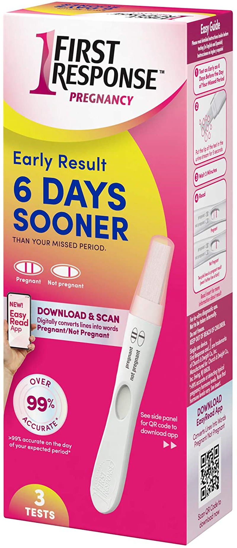 First Response Early Result Pregnancy Test, 3 Count 
