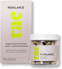 Rae Rebalance Capsules - Promotes Hormone Balance for Women - Eases PMS Symptoms and Minimizes Bloating - Postpartum Mood Support for New Moms - Menopause Supplement for Women - 30 Day Supply