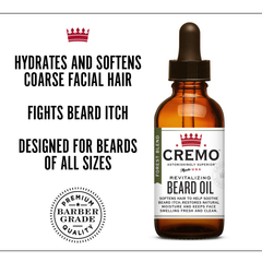 Cremo Forest Blend Revitalizing Beard Oil, Restores Moisture, Softens and Reduces Beard Itch for Facial Hair of All Lengths, 1 Oz