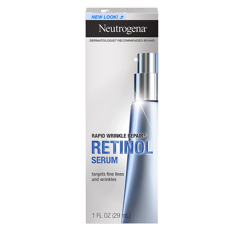 Neutrogena Rapid Wrinkle Repair Retinol Anti-Wrinkle Face Serum with Hyaluronic Acid, 1 Fl. Oz