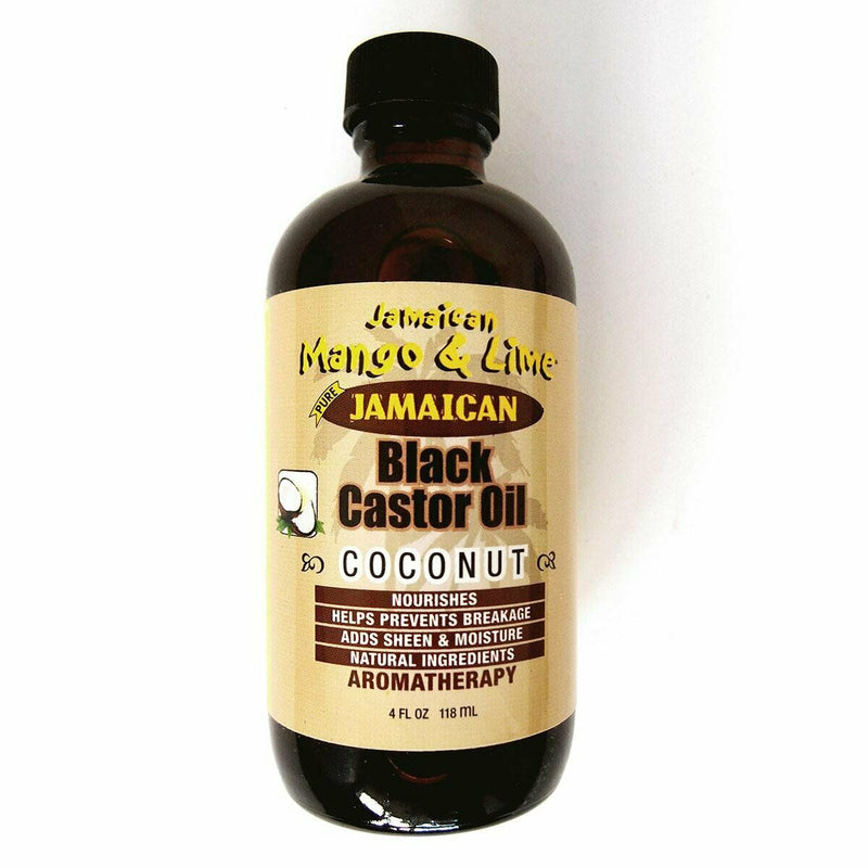 Jamaican Mango & Lime Black Castor Oil, Coconut, 4 Ounce