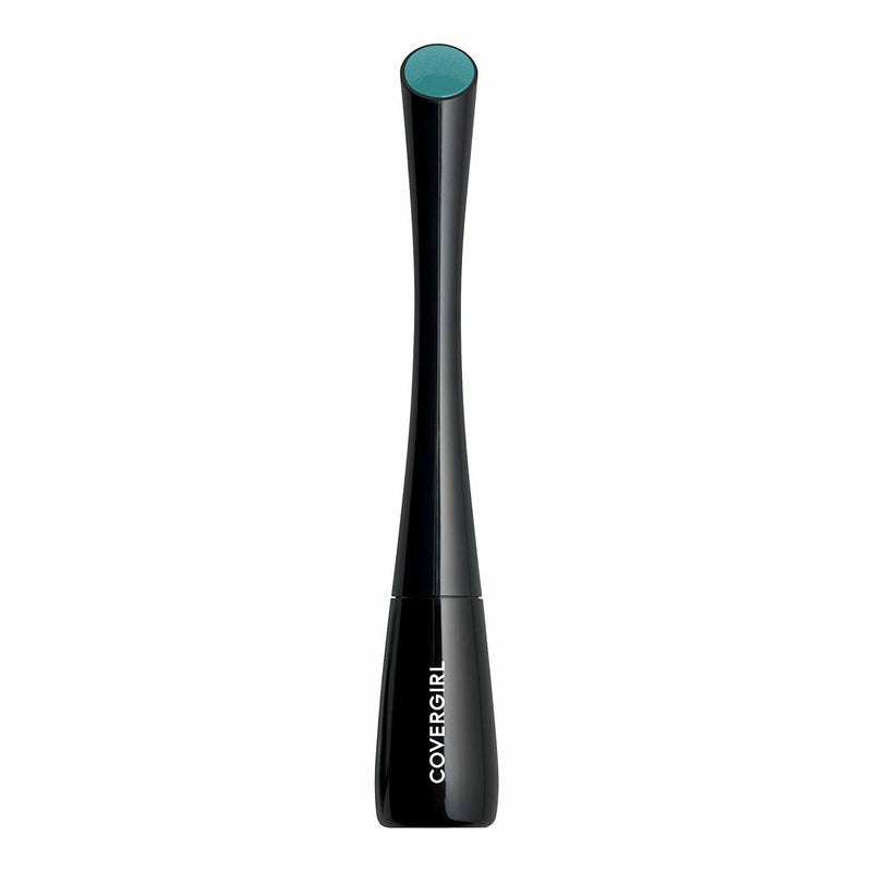 COVERGIRL Get In Line Active Liquid Liner 340  TEAL CRYSTAL, feather Fine Tip 0.08 oz