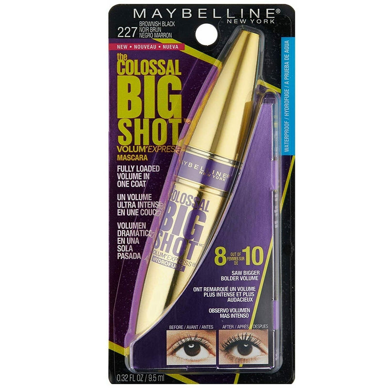 Maybelline The Colossal Big Shot Waterproof Mascara, 227 Brownish Black