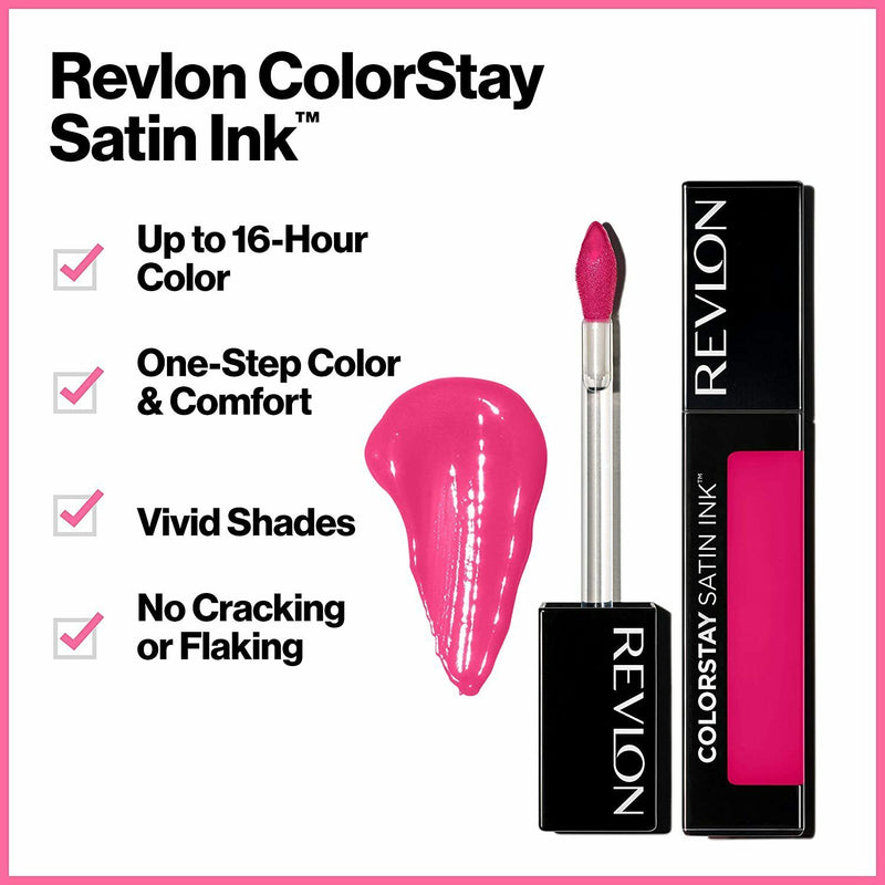 Revlon ColorStay Satin Ink Liquid Lipstick, Longwear Rich Lip Colors (Pick Your Shade)