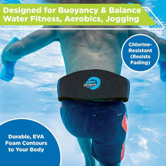 AQUA Fitness Deluxe Flotation Belt for Water Aerobics, Pool Exercise Equipment