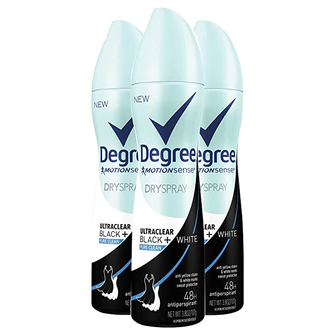 Degree Ultra Clear Pure Clean Antiperspirant, Deodorant Dry Spray - BeautyShop361.com