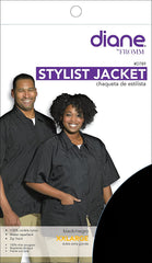 Barber Jacket – Salon Cover Up with Zipper and Pockets for Barbers, Hair Stylists, Nail Tech, D789