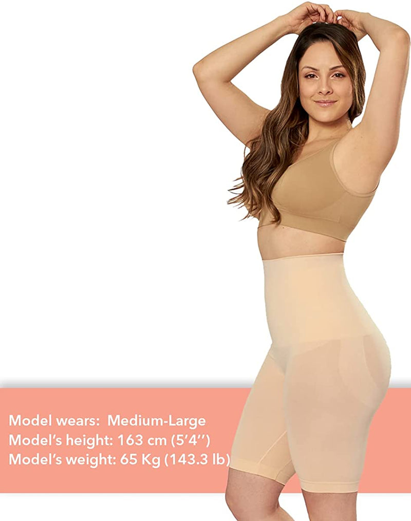Lolmot Womens High Waisted Body Shaper Shorts Shapewear For Women Tummy  Control Thigh Slimming Shorts