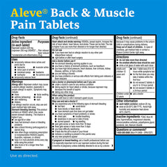 Aleve BACK & MUSCLE Pain Caplets 12 HR, 220 mg - 50 ct