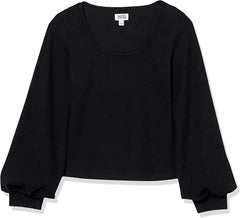 The Drop Women'S  Square-Neck Balloon-Sleeve Top